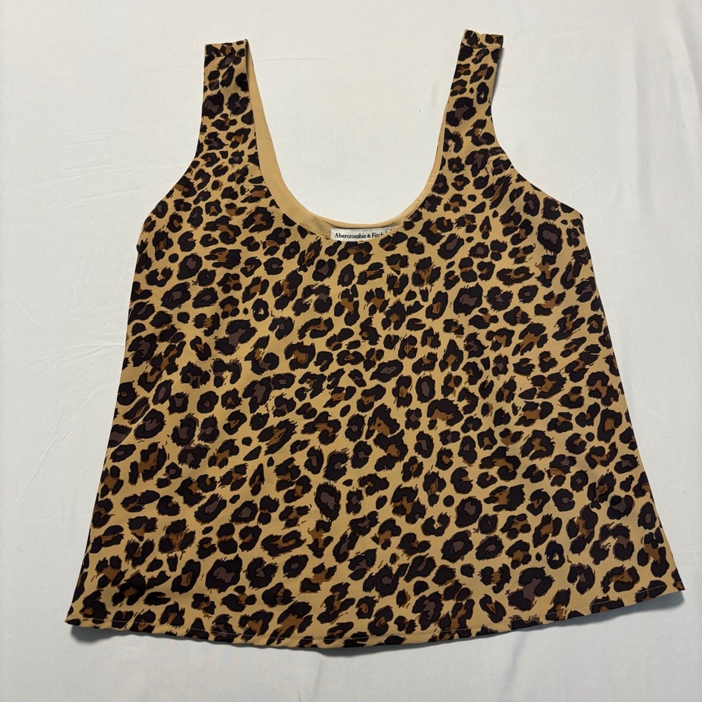 Abercrombie Leopard Print Tank Blouse Size Medium